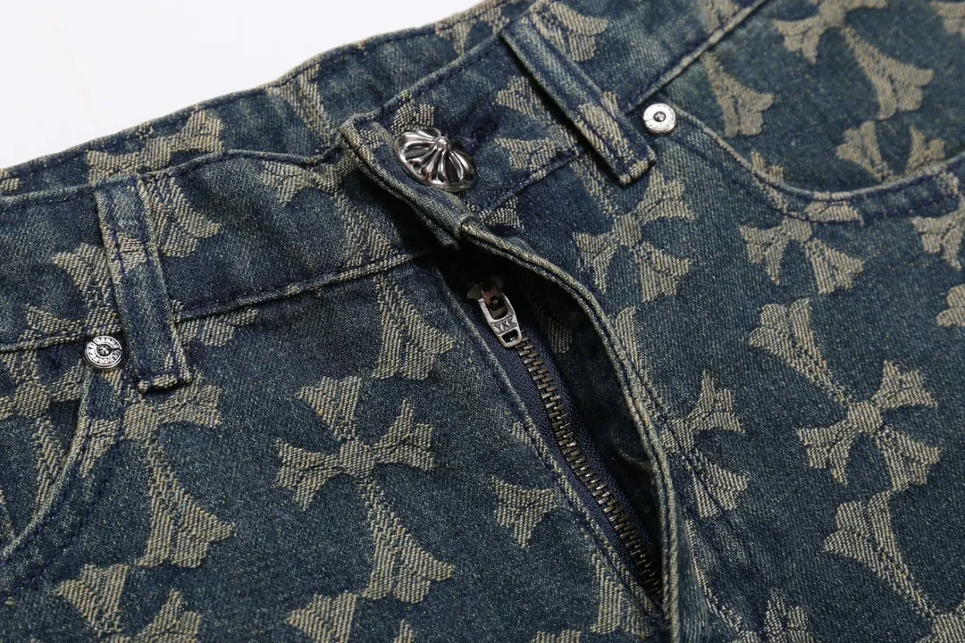 【 】 ：K 081 【 】Chrome Hearts｜ CH 2024 Same Style ， ， 。 100% ， ， Breathable。 ， 。 Classic logo ， ， ， Versatile ！ ！ Same Style！ Same Style Quality 🔘 ：Blue 🔘Size：S M L XL XXL Size 28 30 32 34 36 In Stock Size 9